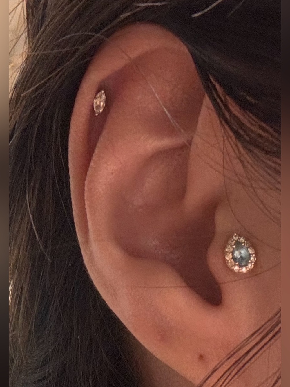 Maria Tash style Marquise stud